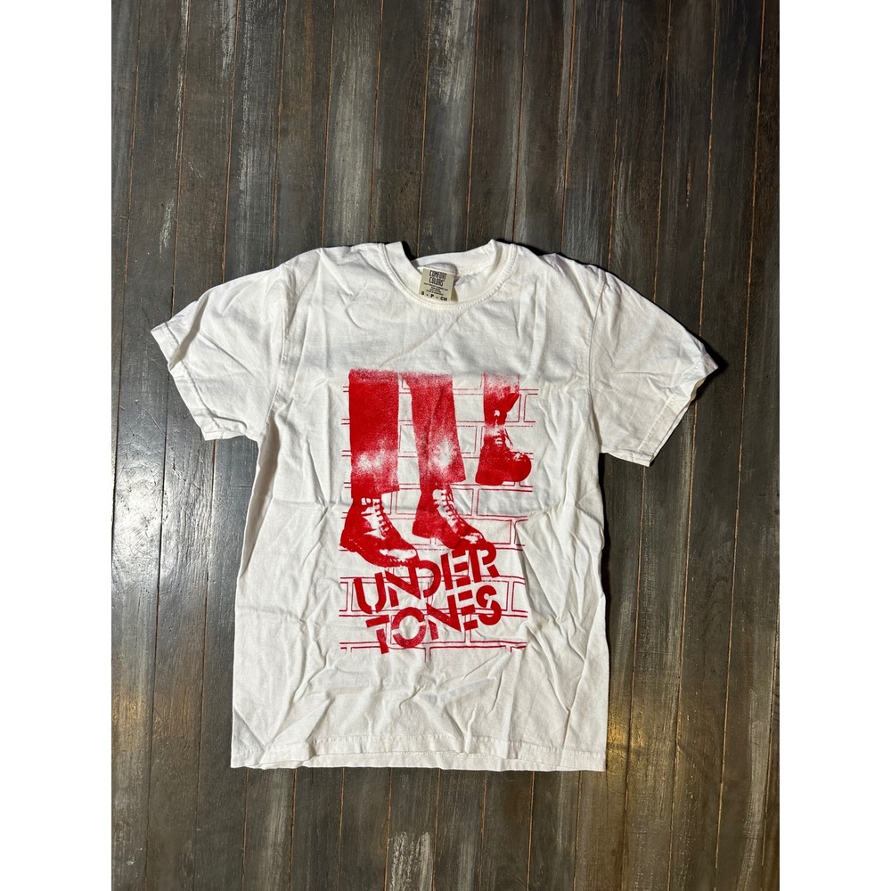 The Undertones Band Graphic T-Shirt Comfort Colors White Red Punk Rock